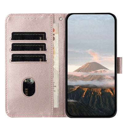 For Tecno Spark Go 2024 Triangle Pattern Buckle Clasp Leather Phone Case(Rose Gold) by buy2fix