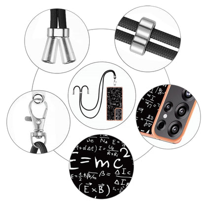 For Samsung Galaxy S25 Ultra 5G Electroplating Dual-side IMD Phone Case with Lanyard(Equation) by buy2fix