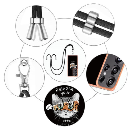 For Samsung Galaxy S25 Ultra 5G Electroplating Dual-side IMD Phone Case with Lanyard(Natural Growth) by buy2fix