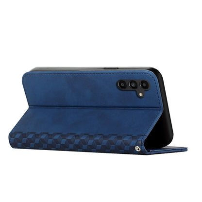 For Samsung Galaxy S25 / S24 5G Diamond Splicing Skin Feel Magnetic Leather Phone Case(Blue) by buy2fix