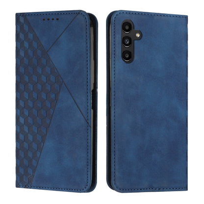 For Samsung Galaxy S25+ / S24+ 5G Diamond Splicing Skin Feel Magnetic Leather Phone Case(Blue) by buy2fix