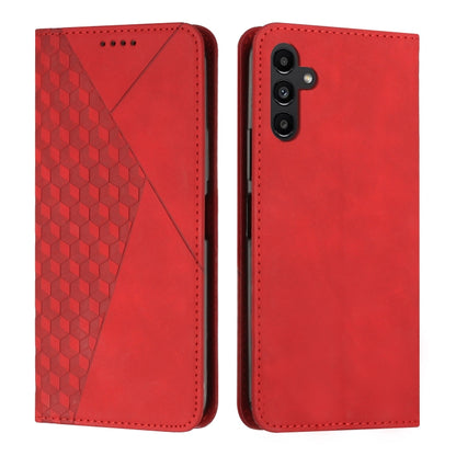 For Samsung Galaxy S25+ / S24+ 5G Diamond Splicing Skin Feel Magnetic Leather Phone Case(Red) by buy2fix