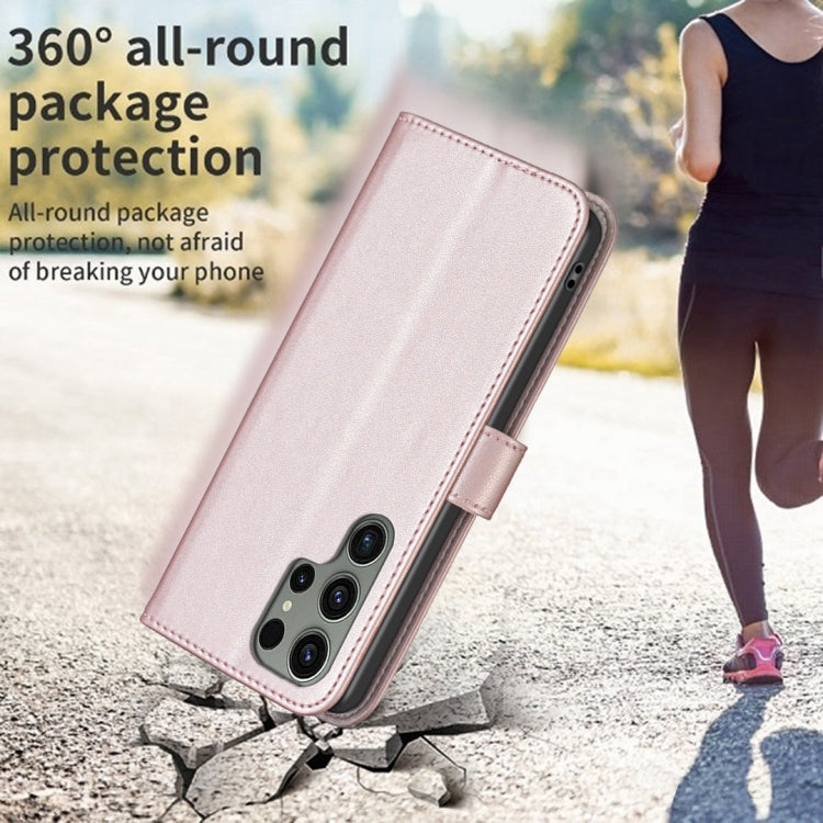 For Samsung Galaxy S25 Ultra 5G Magnetic Buckle Leather Phone Case(Gold) by buy2fix