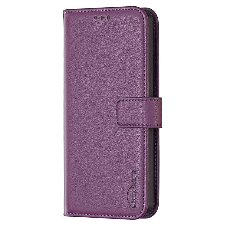 For Samsung Galaxy S25 Ultra 5G Magnetic Buckle Leather Phone Case(Purple) by buy2fix