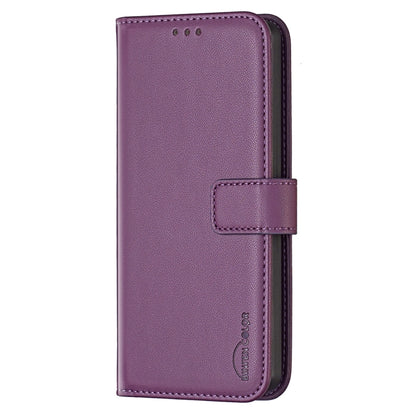 For Samsung Galaxy S25 Ultra 5G Magnetic Buckle Leather Phone Case(Purple) by buy2fix