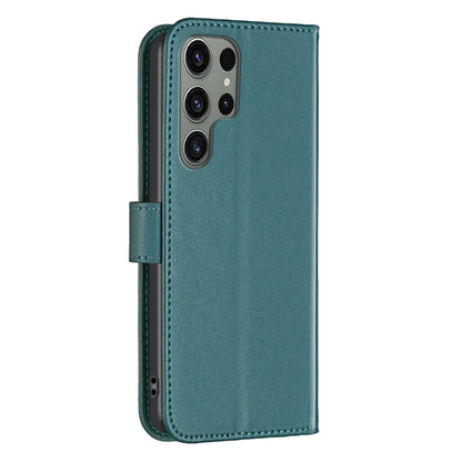 For Samsung Galaxy S25 Ultra 5G Magnetic Buckle Leather Phone Case(Green) by buy2fix