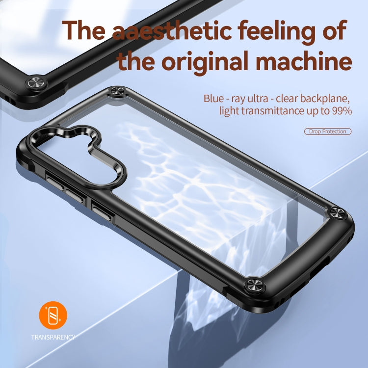 For Samsung Galaxy S25 5G TPU + PC Lens Protection Phone Case(Black) by buy2fix