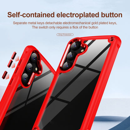 For Samsung Galaxy S25 5G TPU + PC Lens Protection Phone Case(Red) by buy2fix