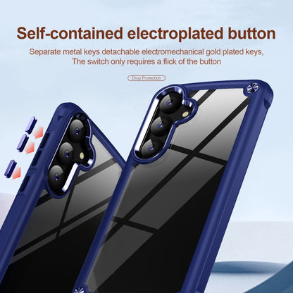 For Samsung Galaxy S25 5G TPU + PC Lens Protection Phone Case(Blue) by buy2fix