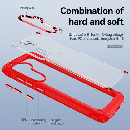 For Samsung Galaxy S25+ 5G TPU + PC Lens Protection Phone Case(Red) by buy2fix