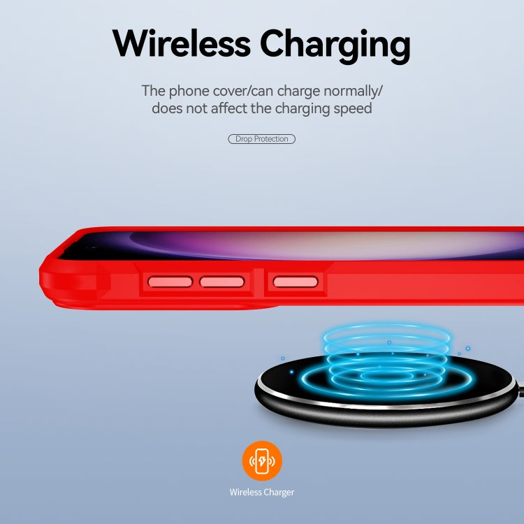 For Samsung Galaxy S25+ 5G TPU + PC Lens Protection Phone Case(Red) by buy2fix