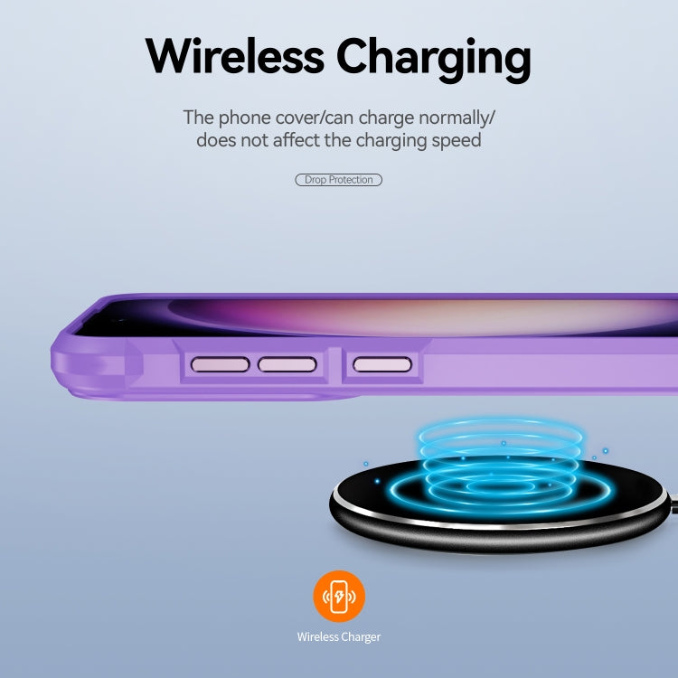 For Samsung Galaxy S25+ 5G TPU + PC Lens Protection Phone Case(Purple) by buy2fix