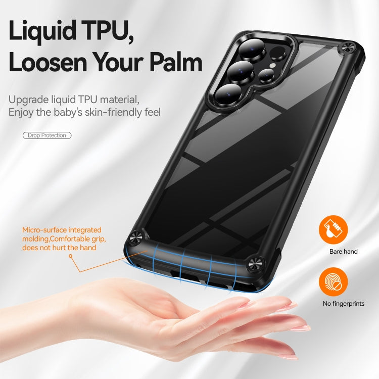 For Samsung Galaxy S25 Ultra 5G TPU + PC Lens Protection Phone Case(Black) by buy2fix