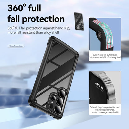 For Samsung Galaxy S25 Ultra 5G TPU + PC Lens Protection Phone Case(Black) by buy2fix