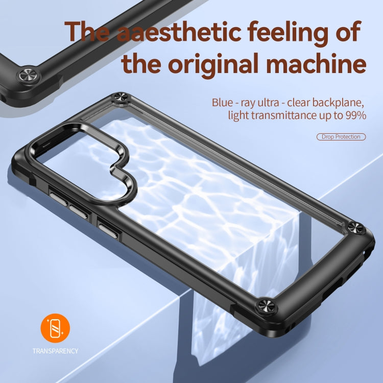 For Samsung Galaxy S25 Ultra 5G TPU + PC Lens Protection Phone Case(Black) by buy2fix