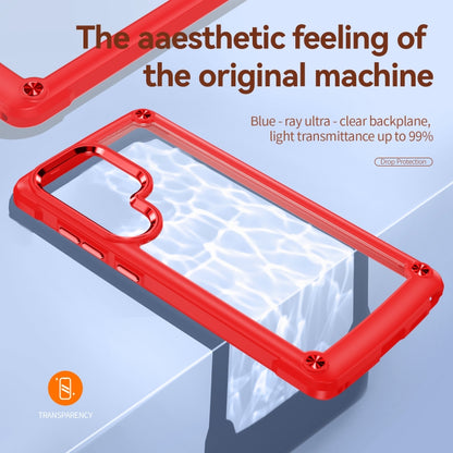 For Samsung Galaxy S25 Ultra 5G TPU + PC Lens Protection Phone Case(Red) by buy2fix