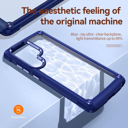 For Samsung Galaxy S25 Ultra 5G TPU + PC Lens Protection Phone Case(Blue) by buy2fix