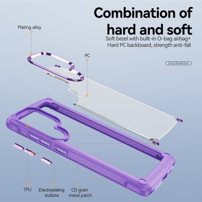 For Samsung Galaxy S25 Ultra 5G TPU + PC Lens Protection Phone Case(Purple) by buy2fix