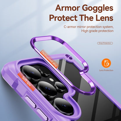 For Samsung Galaxy S25 Ultra 5G TPU + PC Lens Protection Phone Case(Purple) by buy2fix