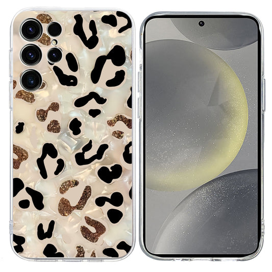 For Samsung Galaxy S25 Ultra 5G Colorful Painting Pattern TPU Phone Case(Leopard) by buy2fix