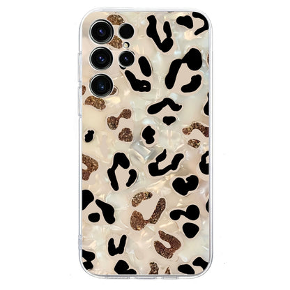 For Samsung Galaxy S25 Ultra 5G Colorful Painting Pattern TPU Phone Case(Leopard) by buy2fix