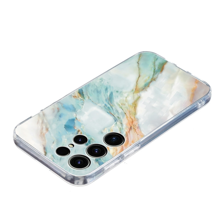 For Samsung Galaxy S25 Ultra 5G Colorful Painting Pattern TPU Phone Case(Marble) by buy2fix