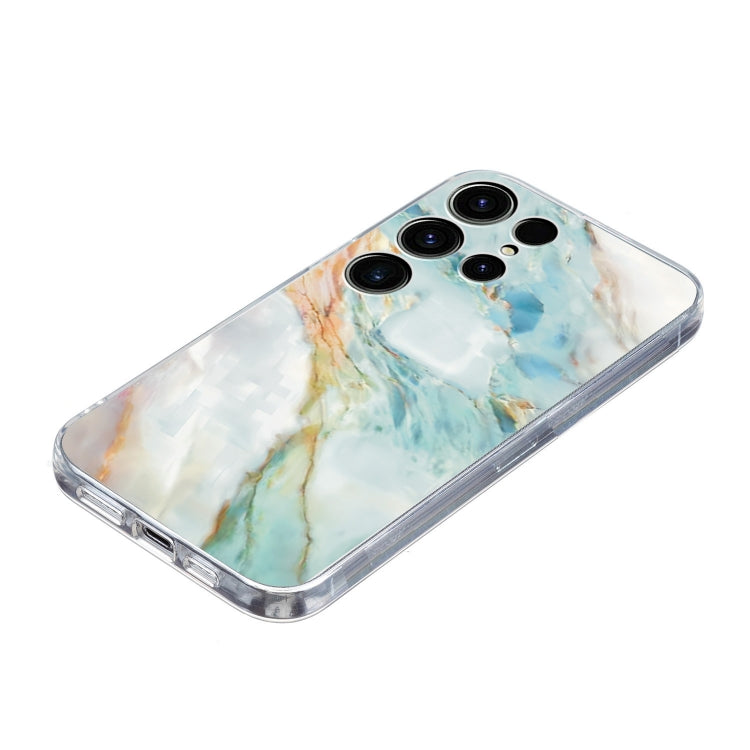 For Samsung Galaxy S25 Ultra 5G Colorful Painting Pattern TPU Phone Case(Marble) by buy2fix