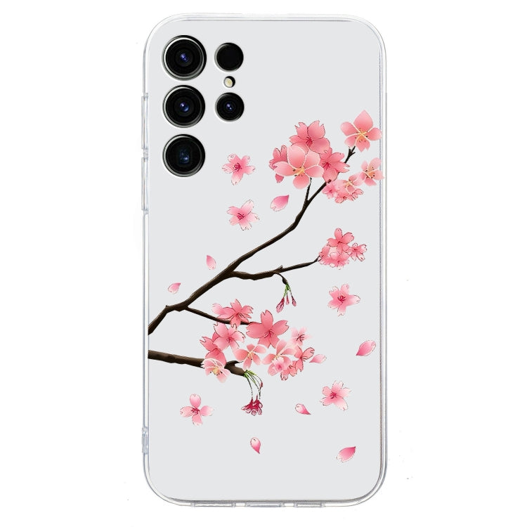For Samsung Galaxy S25 Ultra 5G Colorful Painting Pattern TPU Phone Case(Plum Blossom) by buy2fix