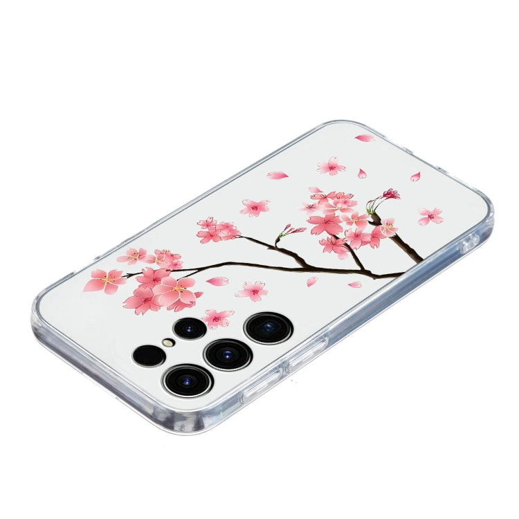 For Samsung Galaxy S25 Ultra 5G Colorful Painting Pattern TPU Phone Case(Plum Blossom) by buy2fix