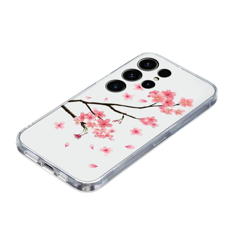 For Samsung Galaxy S25 Ultra 5G Colorful Painting Pattern TPU Phone Case(Plum Blossom) by buy2fix