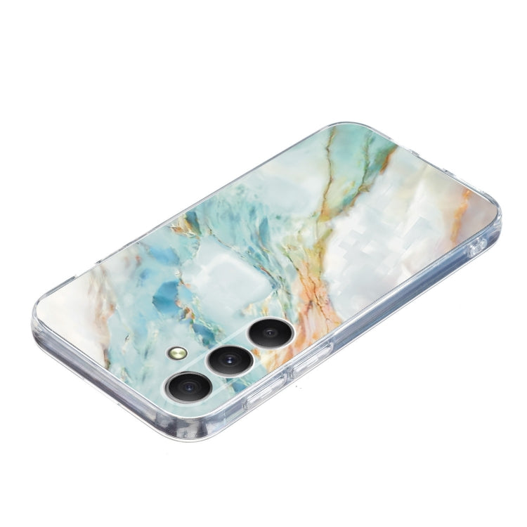 For Samsung Galaxy S25+ 5G Colorful Painting Pattern TPU Phone Case(Marble) by buy2fix
