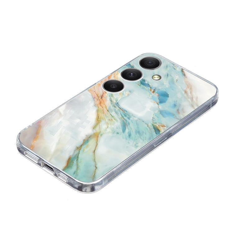 For Samsung Galaxy S25+ 5G Colorful Painting Pattern TPU Phone Case(Marble) by buy2fix