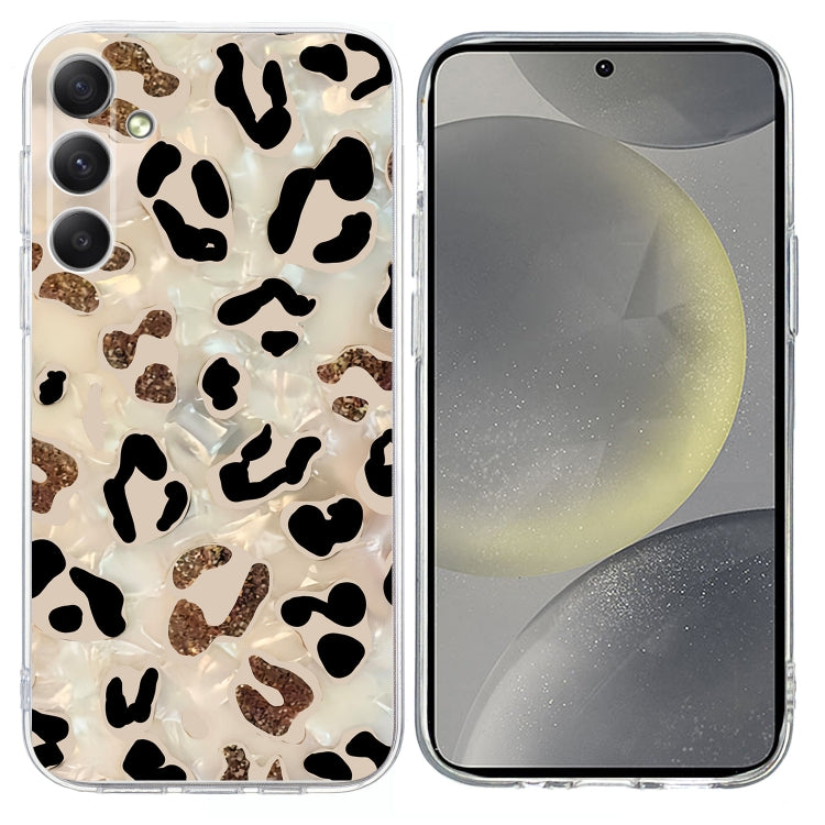 For Samsung Galaxy S25 5G Colorful Painting Pattern TPU Phone Case(Leopard) by buy2fix