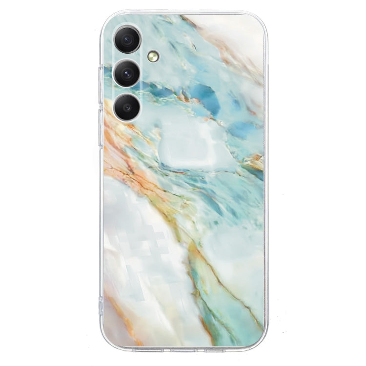For Samsung Galaxy S25 5G Colorful Painting Pattern TPU Phone Case(Marble) by buy2fix