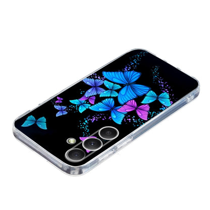 For Samsung Galaxy S25 5G Colorful Painting Pattern TPU Phone Case(Color Butterflies) by buy2fix