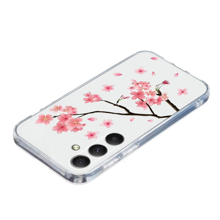 For Samsung Galaxy S25 5G Colorful Painting Pattern TPU Phone Case(Plum Blossom) by buy2fix