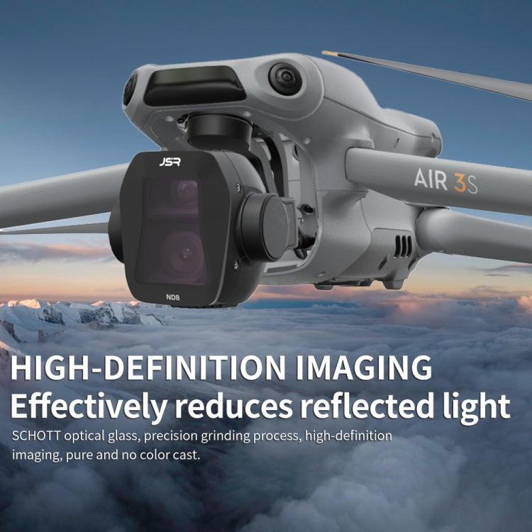 For DJI Air 3S JSR CB Series Drone Lens Filter, Filter:ND16PL by JSR