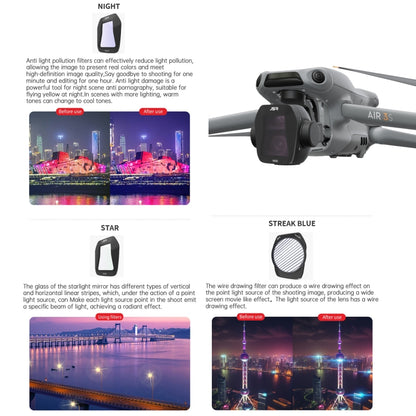 For DJI Air 3S JSR CB Series Drone Lens Filter, Filter:ND16PL by JSR