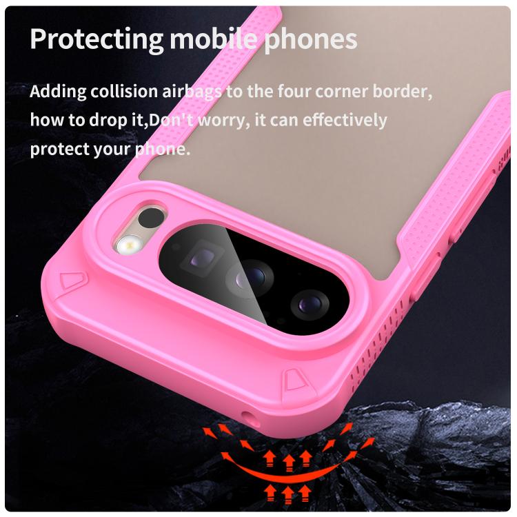 For Google Pixel 10 Pro Armor Glaze PC Hybrid TPU Phone Case(Pink) - Google Cases by buy2fix | Online Shopping UK | buy2fix