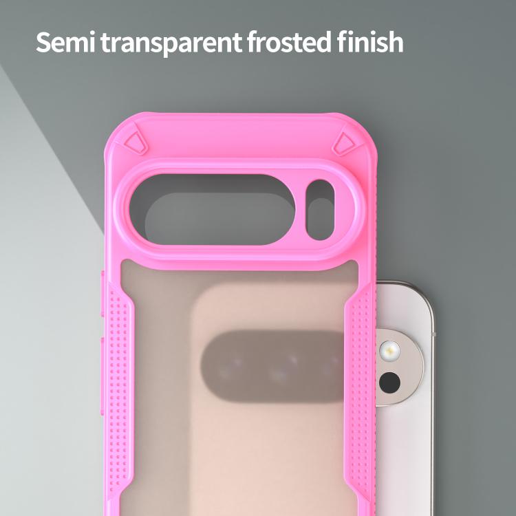 For Google Pixel 10 Pro Armor Glaze PC Hybrid TPU Phone Case(Pink) - Google Cases by buy2fix | Online Shopping UK | buy2fix
