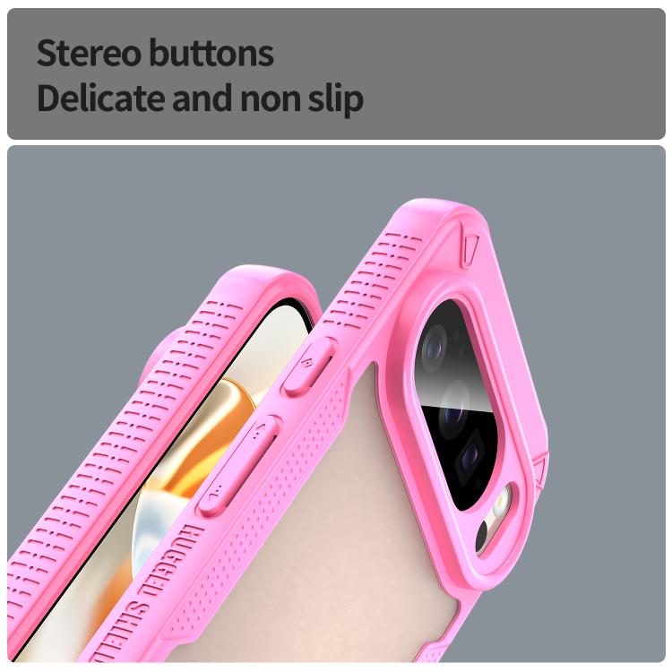 For Google Pixel 10 Pro Armor Glaze PC Hybrid TPU Phone Case(Pink) - Google Cases by buy2fix | Online Shopping UK | buy2fix