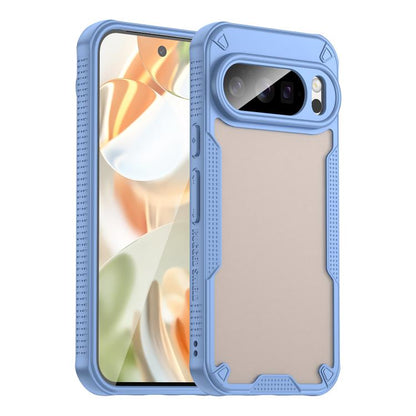 For Google Pixel 10 Pro Armor Glaze PC Hybrid TPU Phone Case(Blue) - Google Cases by buy2fix | Online Shopping UK | buy2fix