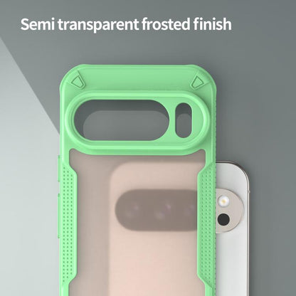 For Google Pixel 10 Pro Armor Glaze PC Hybrid TPU Phone Case(Green) - Google Cases by buy2fix | Online Shopping UK | buy2fix