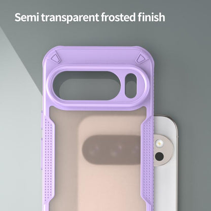 For Google Pixel 10 Pro Armor Glaze PC Hybrid TPU Phone Case(Purple) - Google Cases by buy2fix | Online Shopping UK | buy2fix