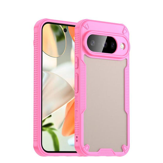 For Google Pixel 10 Armor Glaze PC Hybrid TPU Phone Case(Pink) - Google Cases by buy2fix | Online Shopping UK | buy2fix