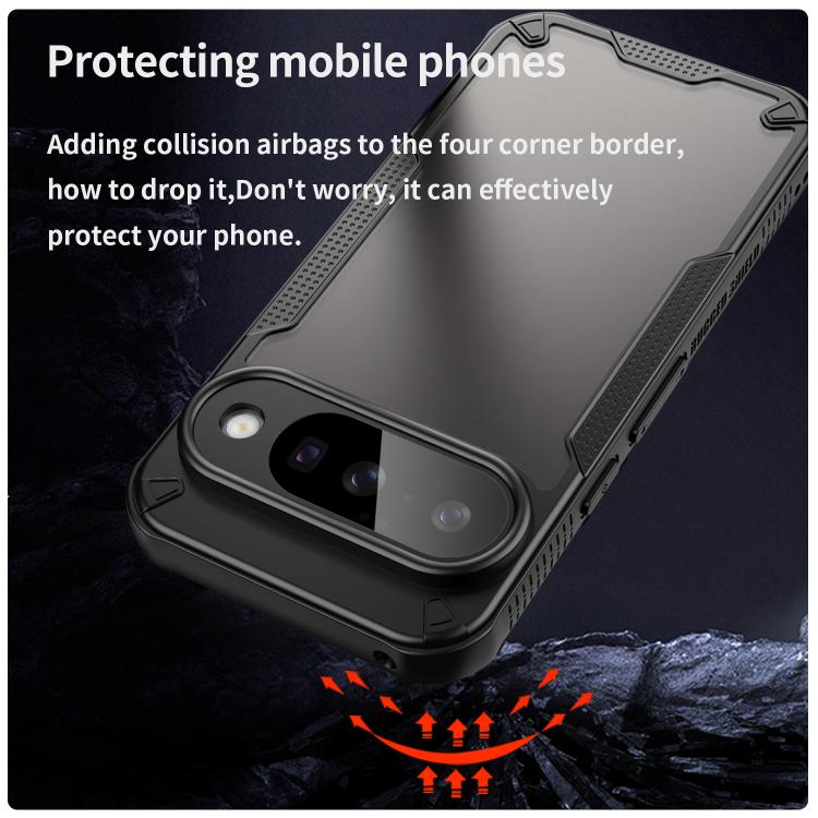 For Google Pixel 10 Armor Glaze PC Hybrid TPU Phone Case(Black) - Google Cases by buy2fix | Online Shopping UK | buy2fix