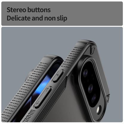 For Google Pixel 10 Armor Glaze PC Hybrid TPU Phone Case(Black) - Google Cases by buy2fix | Online Shopping UK | buy2fix