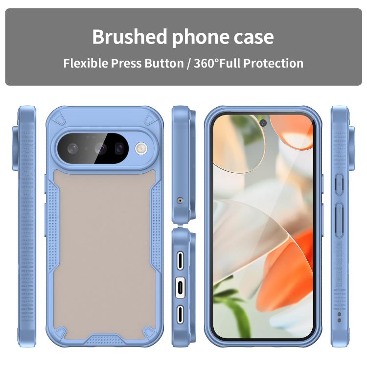 For Google Pixel 10 Armor Glaze PC Hybrid TPU Phone Case(Blue) - Google Cases by buy2fix | Online Shopping UK | buy2fix