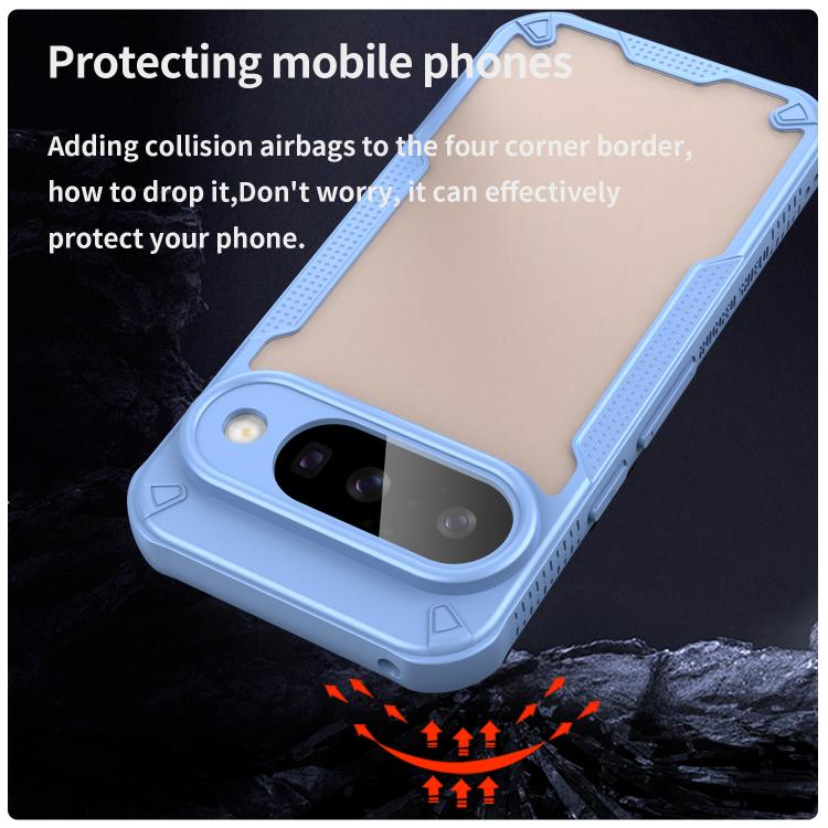For Google Pixel 10 Armor Glaze PC Hybrid TPU Phone Case(Blue) - Google Cases by buy2fix | Online Shopping UK | buy2fix