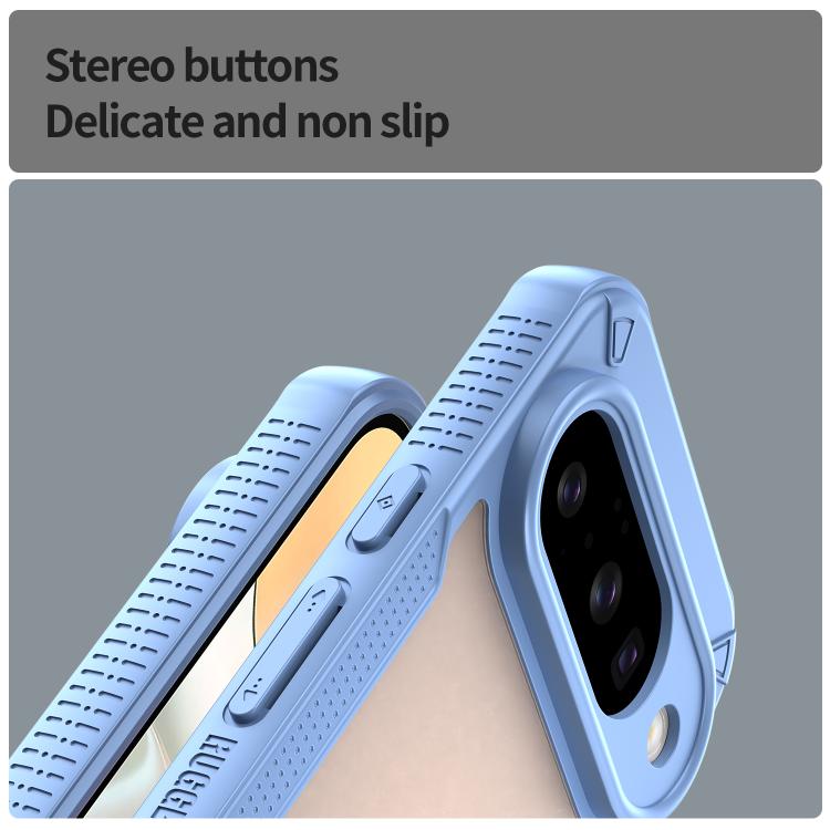 For Google Pixel 10 Armor Glaze PC Hybrid TPU Phone Case(Blue) - Google Cases by buy2fix | Online Shopping UK | buy2fix